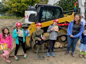 Children at CLiF Headquarters groundbreaking in Waterbury