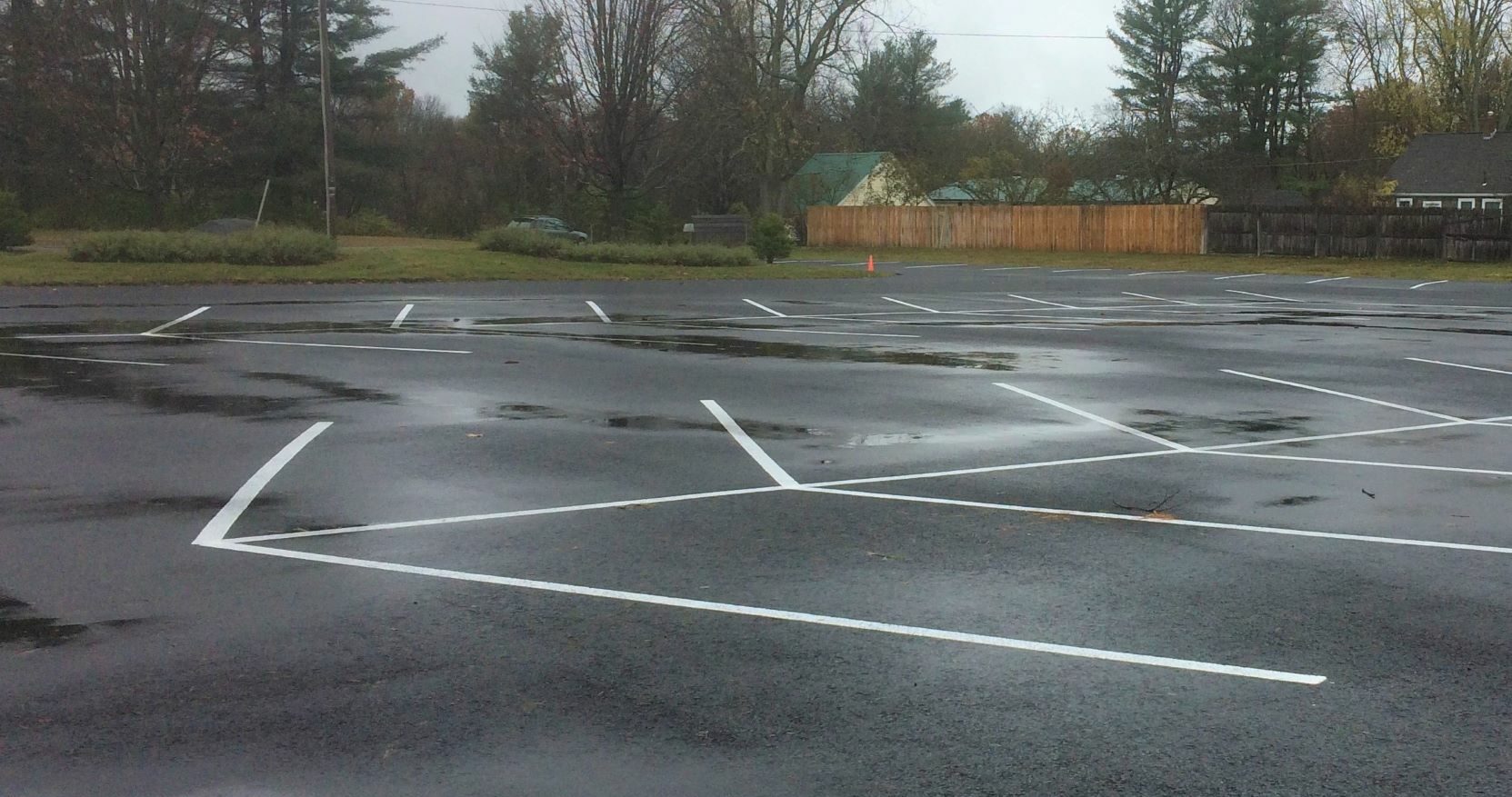 Impervious Surface example with a parking lot